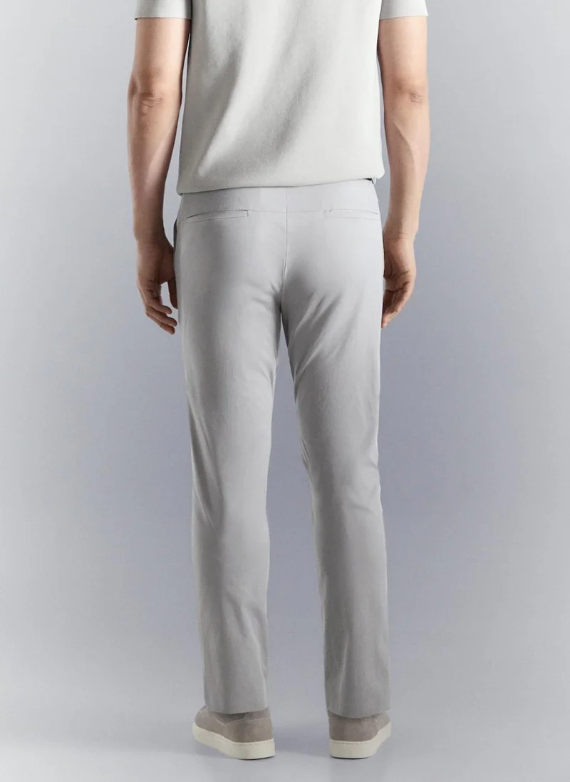 مانجو مان Slim-fit water-repellent trousers